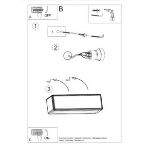 Wall Lamp Ceramic Subani White Box Wall Lights Great Lighting UK Ltd