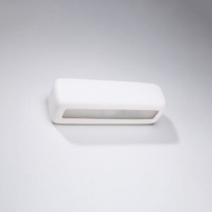 Wall Lamp Ceramic Subani White Box Wall Lights Great Lighting UK Ltd