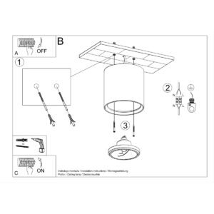 Wall Lamp Ceramic Kalu Single Ceiling Lights Great Lighting UK Ltd