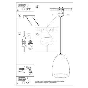 Ceramic Pendant Lamp Bukano Modern Single Pendants Great Lighting UK Ltd