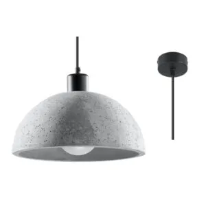 Concrete Pendant Light Pablito Industrial Pendant Lights Great Lighting UK Ltd