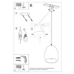 Ceramic Pendant Lamp Flawiusz Modern Single Pendants Great Lighting UK Ltd