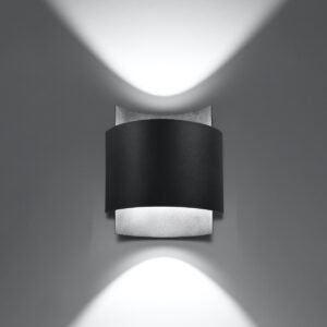 Wall Lamp Impact Black Single Wall Lights Great Lighting UK Ltd
