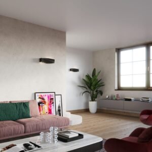 Ceramic Wall Light Sigma Black Black Wall Lights Great Lighting UK Ltd