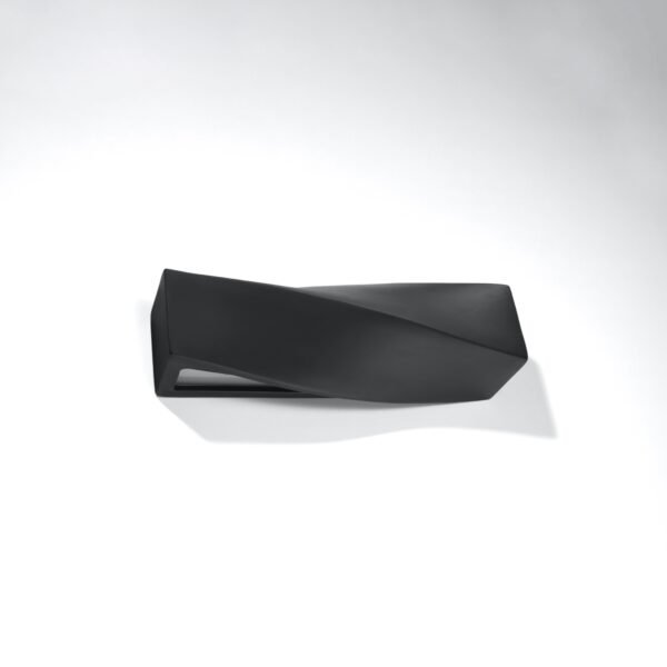 Wall Lamp Ceramic Sigma Black Modern Indoor Wall Lights Great Lighting UK Ltd