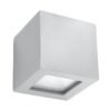 Wall Lamp Ceramic Leo Grey Single Wall Lights Great Lighting UK Ltd