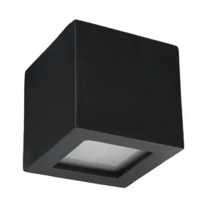 Ceramic Wall Light Leo Black Contemporary Ceramic Lighting Great Lighting UK Ltd