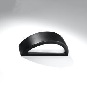 Wall Lamp Ceramic Atena Black Box Wall Lights Great Lighting UK Ltd