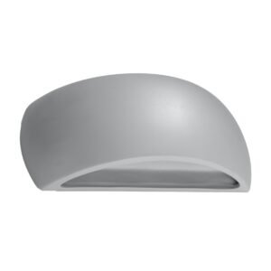 Wall Lamp Ceramic Pontius Grey Box Wall Lights Great Lighting UK Ltd
