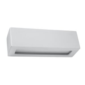 Wall Lamp Ceramic Vega Grey Box Wall Lights Great Lighting UK Ltd