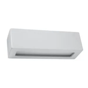 Ceramic Wall Light Vega Grey Box Wall Lights Great Lighting UK Ltd
