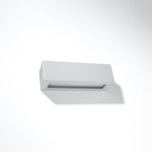Wall Lamp Ceramic Vega Grey Box Wall Lights Great Lighting UK Ltd