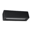 Wall Lamp Ceramic Vega Black Box Wall Lights Great Lighting UK Ltd