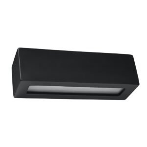 Wall Lamp Ceramic Vega Black Modern Indoor Wall Lights Great Lighting UK Ltd
