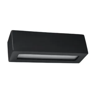 Ceramic Wall Light Vega Black Contemporary Ceramic Lighting Great Lighting UK Ltd