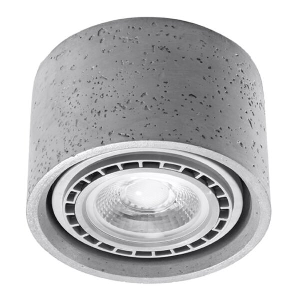 Ceiling Lamp Basic 1 Concrete Modern Ceiling Lights Great Lighting UK Ltd