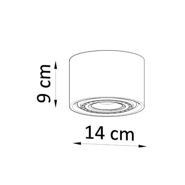 Ceiling Lamp Basic 1 Concrete Modern Ceiling Lights Great Lighting UK Ltd