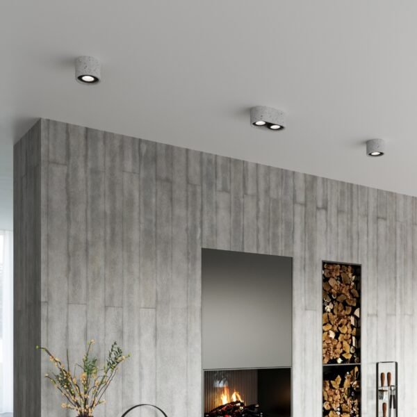 Ceiling Lamp Basic 1 Concrete Modern Ceiling Lights Great Lighting UK Ltd