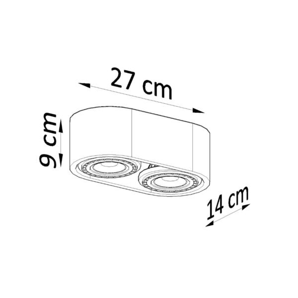 Ceiling Lamp Basic 2 Concrete Modern Ceiling Lights Great Lighting UK Ltd