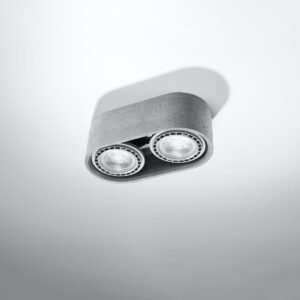 Basic Twin Ceiling Downlight - Concrete Concrete Lighting Great Lighting UK Ltd