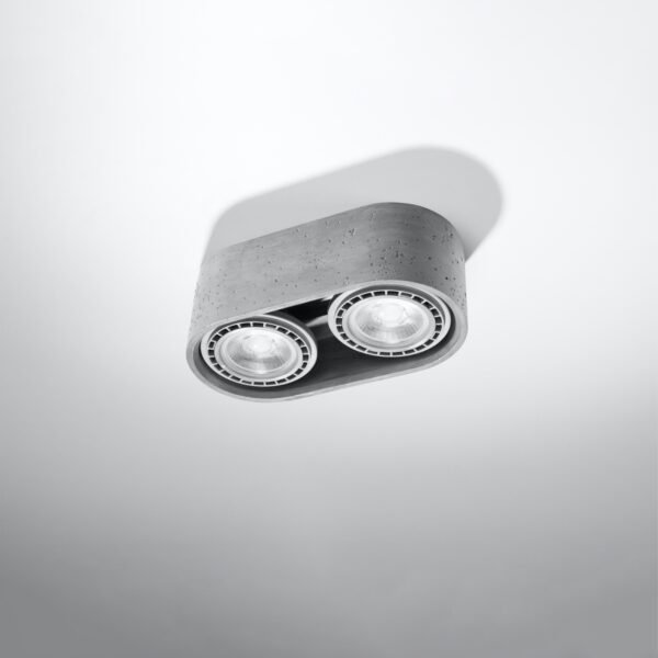Ceiling Lamp Basic 2 Concrete Modern Ceiling Lights Great Lighting UK Ltd