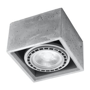 Ceiling Lamp Quatro 1 Concrete Modern Ceiling Lights Great Lighting UK Ltd