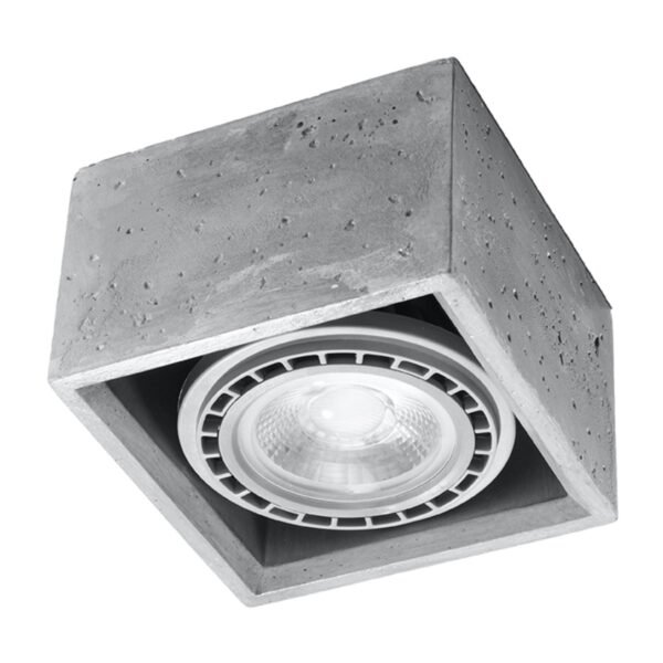 Ceiling Lamp Quatro 1 Concrete Modern Ceiling Lights Great Lighting UK Ltd