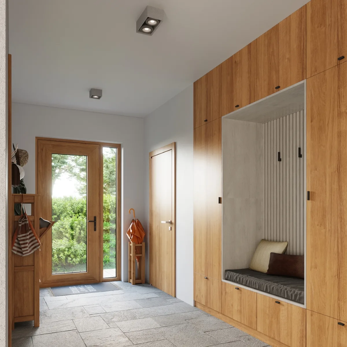 Quatro Single Ceiling Downlight - Concrete Concrete Ceiling Lights Great Lighting UK Ltd
