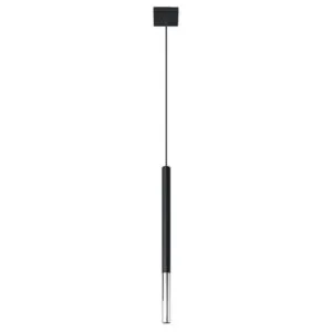 Pendant Lamp Mozaica Single Light Black / Chrome Black & Chrome Lights Great Lighting UK Ltd