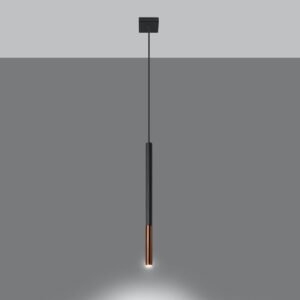 Pendant Lamp Mozaica 1 Black / Copper Modern Single Pendants Great Lighting UK Ltd