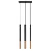 Pendant Lamp Mozaica Three Light Black / Copper Black - Gold - Copper Lights Great Lighting UK Ltd