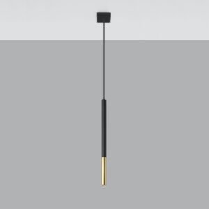 Pendant Lamp Mozaica 1 Black / Gold Modern Single Pendants Great Lighting UK Ltd