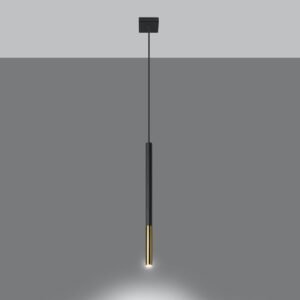 Pendant Lamp Mozaica 1 Black / Gold Modern Single Pendants Great Lighting UK Ltd