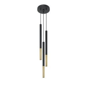 Pendant Lamp Mozaica 3p Black/golden