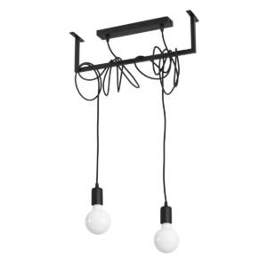 Chandelier Salamanca 2 Black Modern Hanging Chandeliers Great Lighting UK Ltd