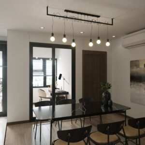 Salamanca 4-Light Pendant - Black Black Chandeliers Great Lighting UK Ltd