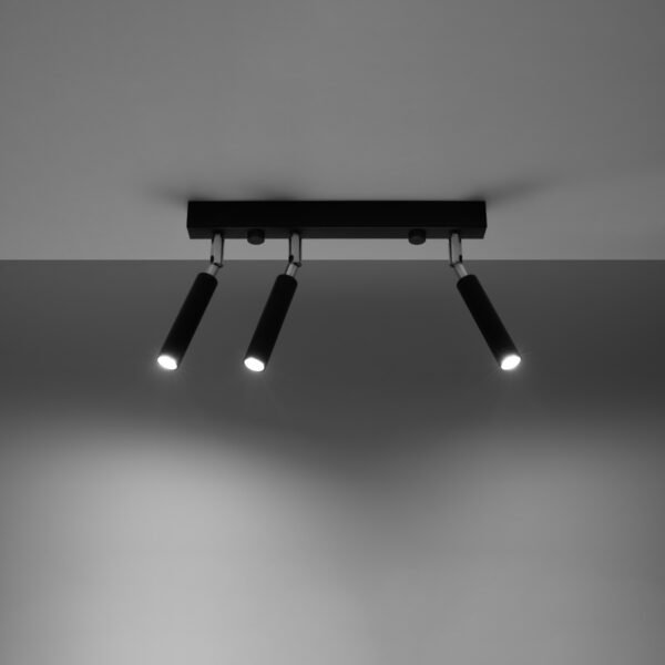 Ceiling Lamp Eyetech 3 Black Modern Ceiling Lights Great Lighting UK Ltd