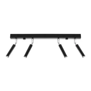 Eyetech Four Light Black Eyeball Spotlight Bar 4 Light Spotlights Great Lighting UK Ltd