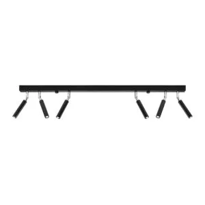 Eyetech Six Light Black Eyeball Spotlight Bar Modern Black Lighting Great Lighting UK Ltd