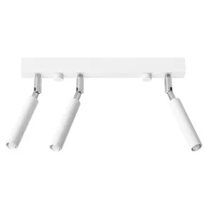 Eyetech Three Light White Eyeball Spotlight Bar 3 Light Spotlights Great Lighting UK Ltd