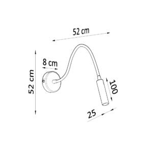 Wall Lamp Axil Black Single Wall Lights Great Lighting UK Ltd