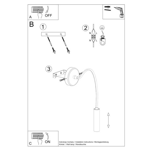 Wall Lamp Axil Black Modern Indoor Wall Lights Great Lighting UK Ltd