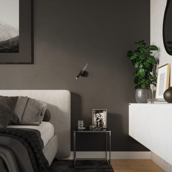 Wall Lamp Axil Black Modern Indoor Wall Lights Great Lighting UK Ltd