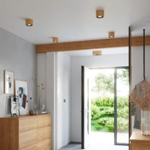 Wooden Ceiling Light Basic Single Round Modern Single Ceiling Lights Great Lighting UK Ltd
