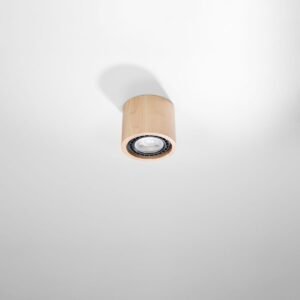 Wooden Ceiling Light Basic Single Round Modern Single Ceiling Lights Great Lighting UK Ltd