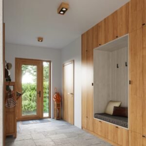 Wooden Ceiling Light Quatro Twin Square 2 Light Spotlight Great Lighting UK Ltd