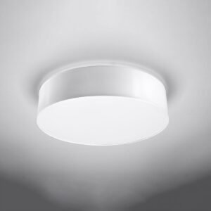 Arena 55cm Round Ceiling Light - White Modern Large Ceiling Lights Great Lighting UK Ltd
