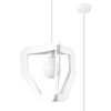 Pendant Lamp Tres White Modern Single Pendants Great Lighting UK Ltd