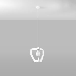 Pendant Lamp Tres White Modern Single Pendants Great Lighting UK Ltd