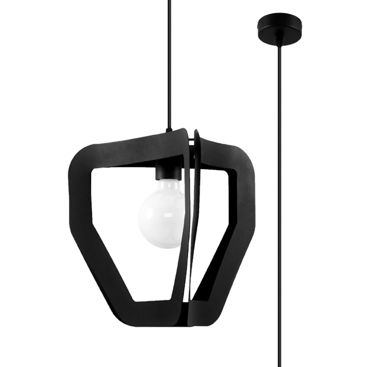 Tres Pendant - Black Black Pendant Lights Great Lighting UK Ltd